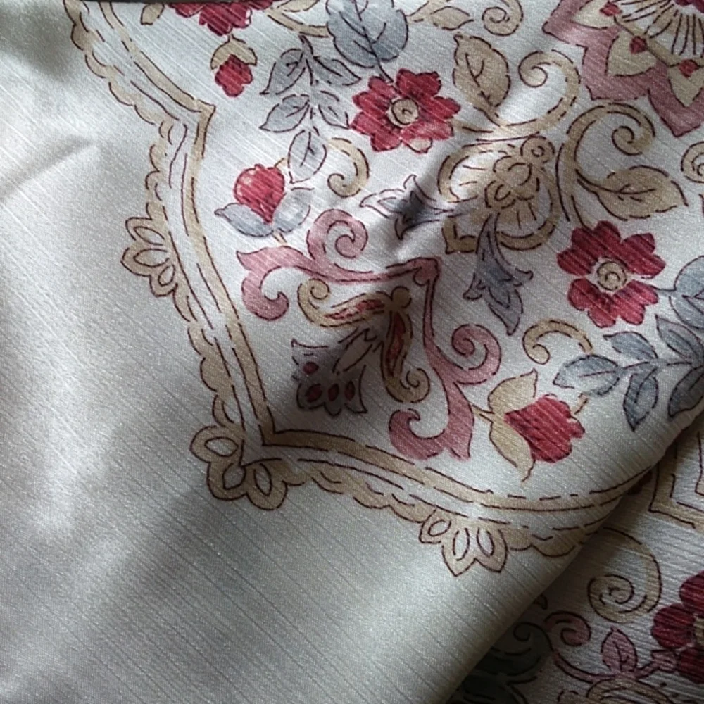 JCPenney Rod Pocket Curtain Panels Floral Medallion 2 NEW